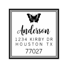 Plantilla de sello de 1,5" x 1,5" con autograbado 