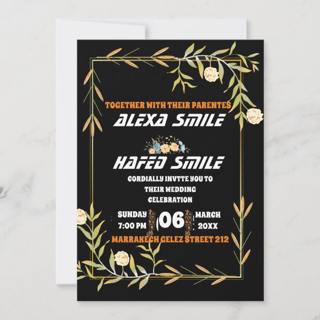 Plantilla de signo de bienvenida de ducha de novia (Anverso)