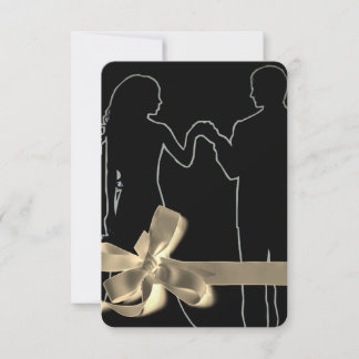 Plantilla de silueta de novia y novio negra
