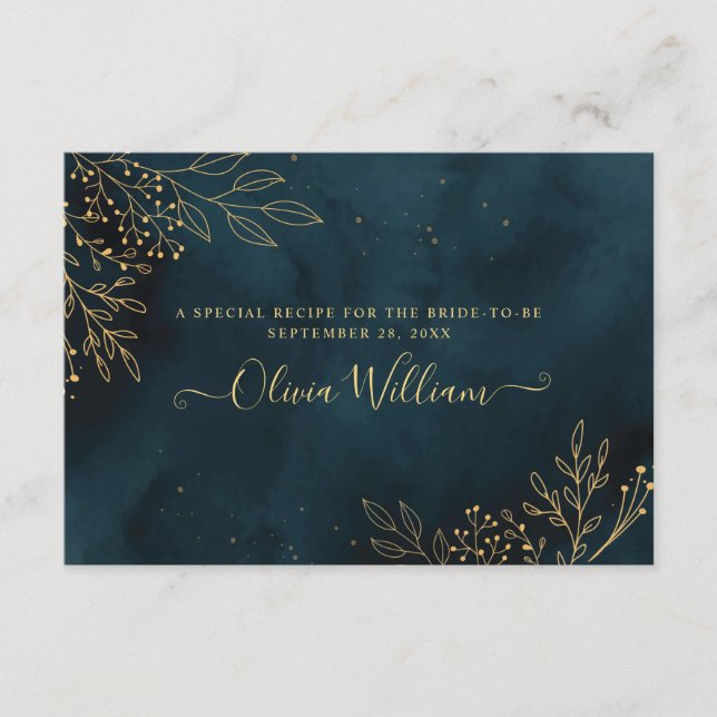 Plantilla de Stationery Boda de Oro de Marina (Anverso)