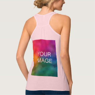 Plantilla de Tank Top Elegant Moderno de Tink Blan