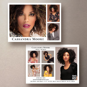 Plantilla de tarjeta compuesta de fotografía de ac