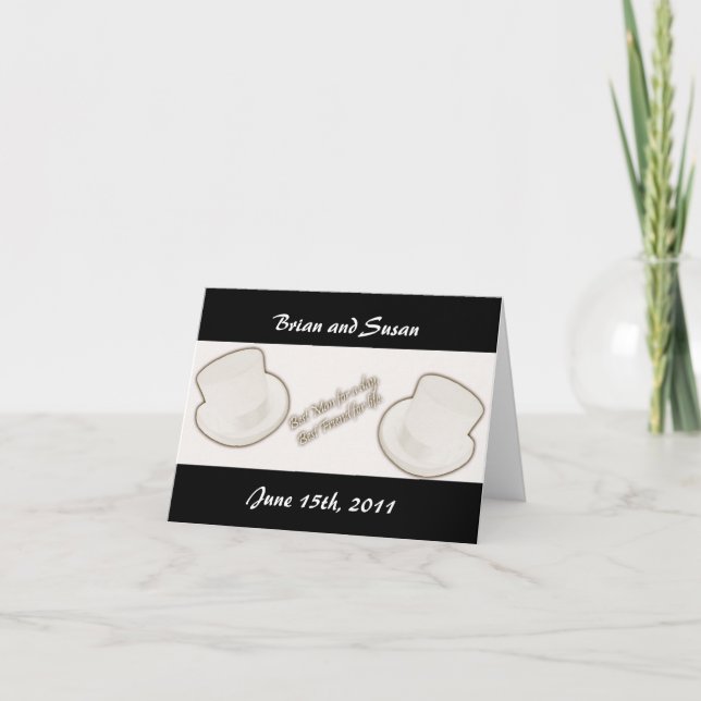 Plantilla de tarjeta de agradecimiento al mejor ho (Anverso)