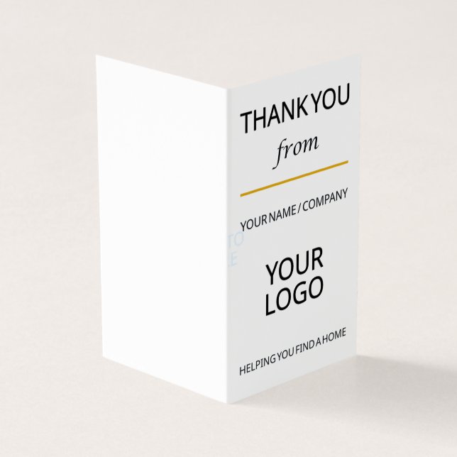 Plantilla de tarjeta de agradecimiento al personal (Exterior)