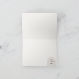 Plantilla de tarjeta de agradecimiento de boda con