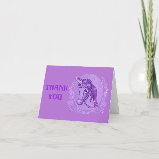 plantilla de tarjeta de agradecimiento de Lavender (Anverso)