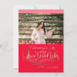 Plantilla de tarjeta de agradecimiento de Quinceañ