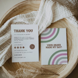Plantilla de tarjeta de agradecimiento para pequeñ