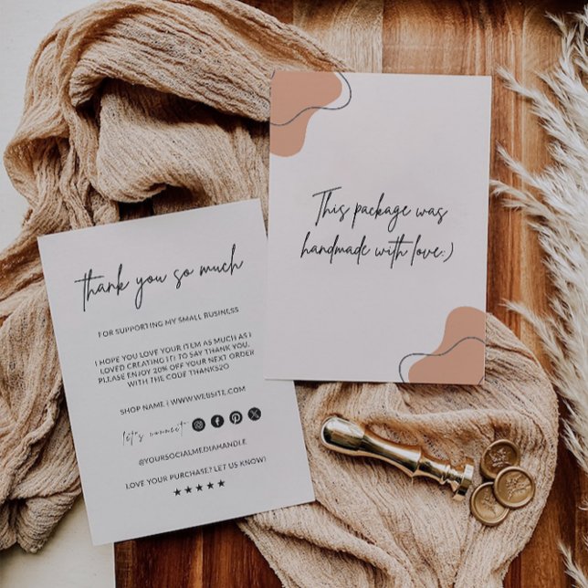 Plantilla de tarjeta de agradecimiento para pequeñ (Small Business Thank You Card Template,)