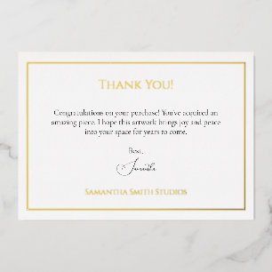 Plantilla de tarjeta de agradecimiento por venta d