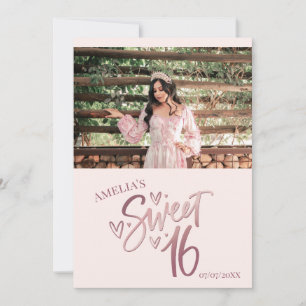 Plantilla de tarjeta de agradecimiento Rose Gold S