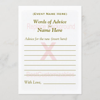 Plantilla de tarjeta de asesoramiento| Juego Fiest