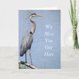 Plantilla de tarjeta de felicitación Heron Get Wel