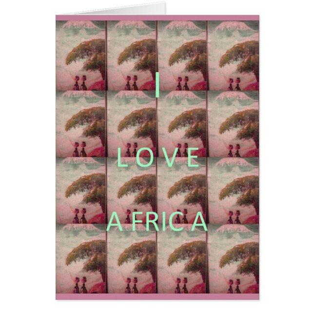 Plantilla de tarjeta de felicitación Kilimanjaro T (Frente)