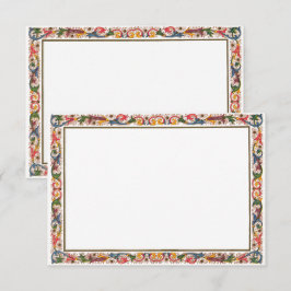 Plantilla de tarjeta de gabinete de frontera itali