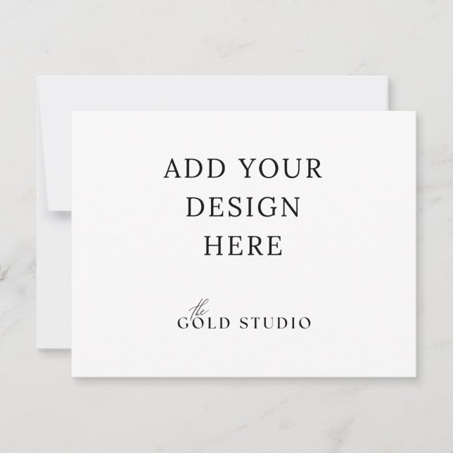 Plantilla de tarjeta de gabinete horizontal (4.25  (Anverso)