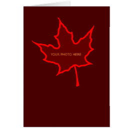 Plantilla de tarjeta de hoja