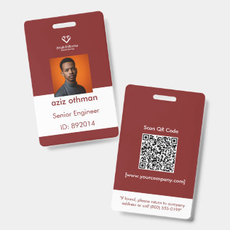 Plantilla de Tarjeta de Identificación de Empleado