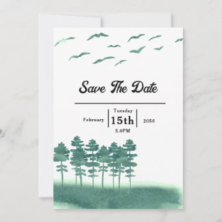 Plantilla de tarjeta de invitación de Boda de Invi
