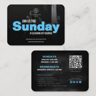 Plantilla de Tarjeta de Invitación de la Iglesia Ú