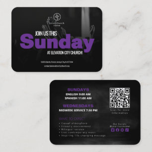 Plantilla de Tarjeta de Invitación de la Iglesia Ú