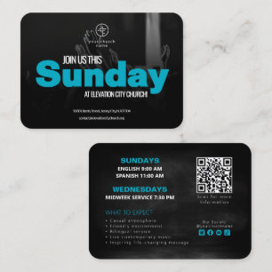 Plantilla de Tarjeta de Invitación de la Iglesia Ú