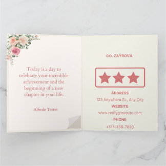 Plantilla de tarjeta de invitación para graduación