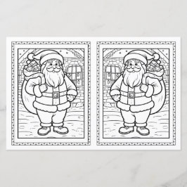 Plantilla de tarjeta de Navidad de papel para colo