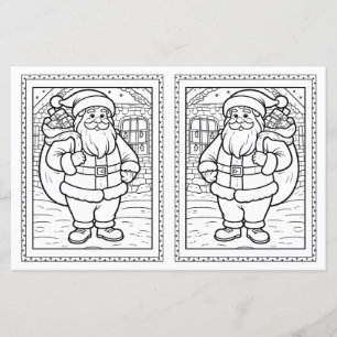 Plantilla de tarjeta de Navidad de papel para colo
