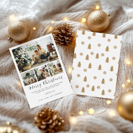 Plantilla de tarjeta de Navidades de fotografía mi