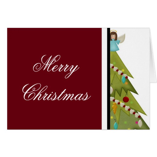 Plantilla de tarjeta de Navidades personalizados (Anverso (Horizontal))