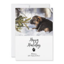 Plantilla de tarjeta de Navidades planos Happy How