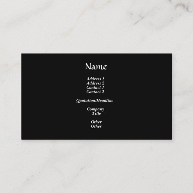 Plantilla de tarjeta de negocio (Anverso)