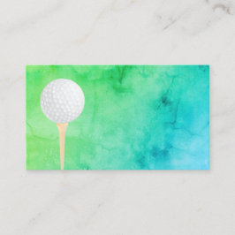 plantilla de tarjeta de negocio de bola de golf de