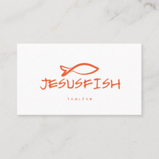 Plantilla de tarjeta de negocio de Jesús FISH