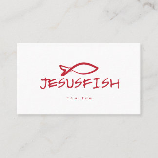 Plantilla de tarjeta de negocio de Jesús FISH