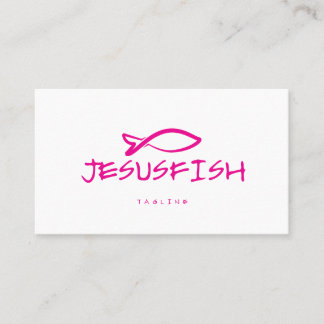 Plantilla de tarjeta de negocio de Jesús FISH