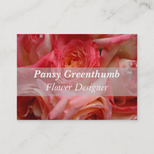PLANTILLA DE TARJETA DE NEGOCIO FLORAL DE ROSA