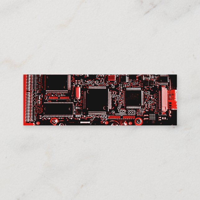 Plantilla de tarjeta de negocios de Circuit Red 2  (Anverso)