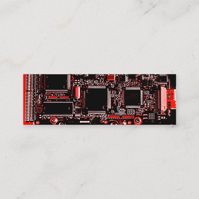 Plantilla de tarjeta de negocios de Circuit Red 2  (Anverso)