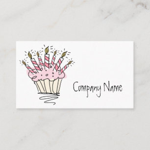 Plantilla de tarjeta de negocios de pasteles