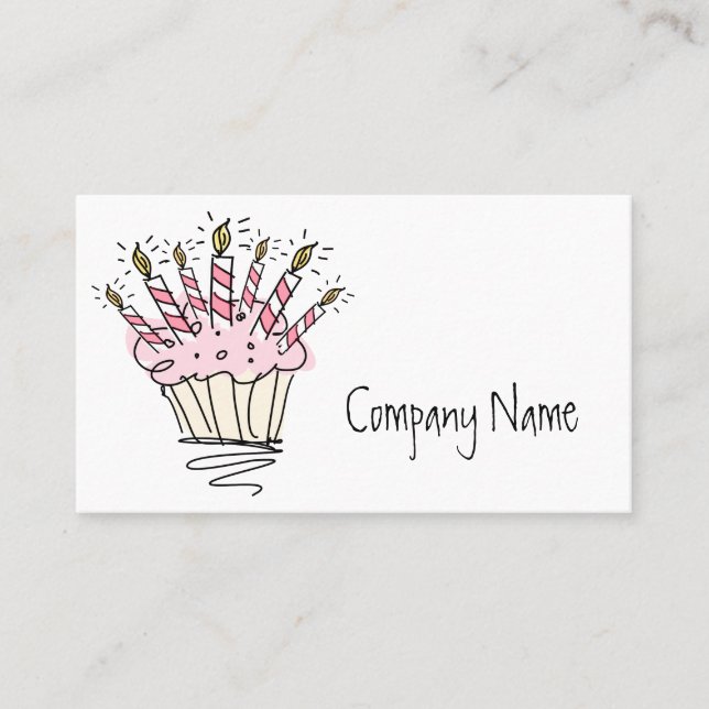 Plantilla de tarjeta de negocios de pasteles (Anverso)