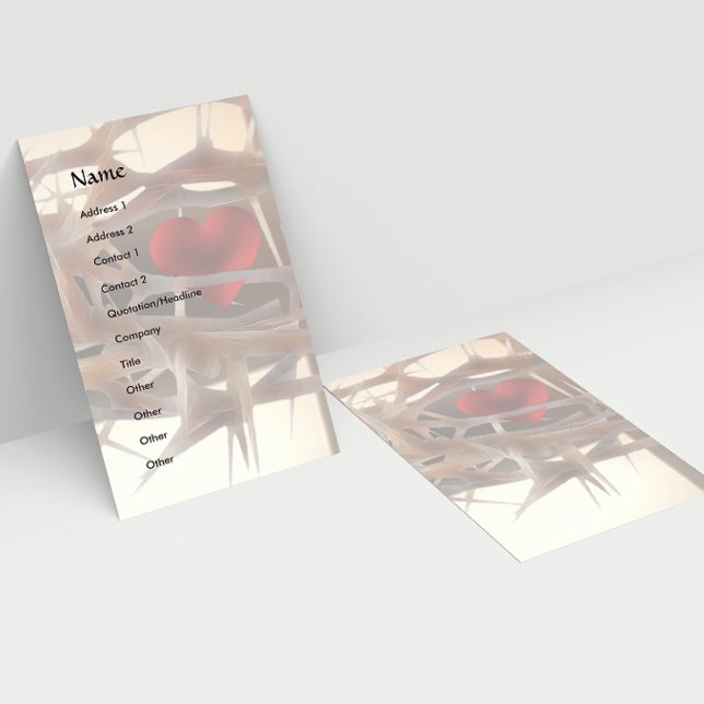 Plantilla de tarjeta de negocios de Precious Heart (Subido por el creador)