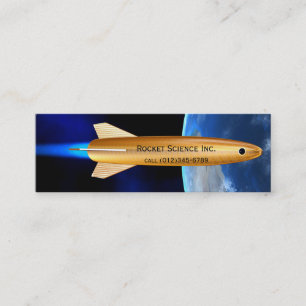 plantilla de tarjeta de negocios de rocket science