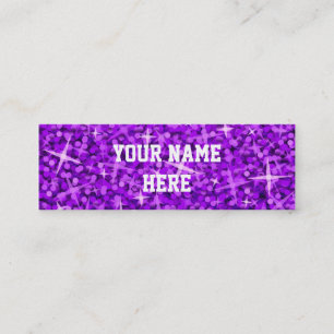 Plantilla de tarjeta de negocios Glitz Purple