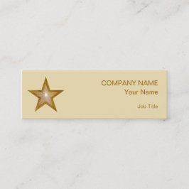 Plantilla de tarjeta de negocios Gold Star con cre