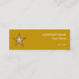 Plantilla de tarjeta de negocios Gold Star oro del