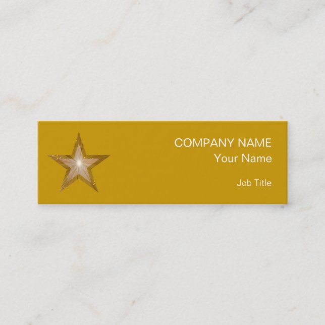 Plantilla de tarjeta de negocios Gold Star oro del (Anverso)