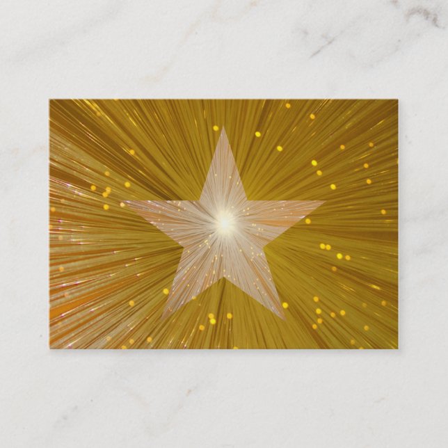 Plantilla de tarjeta de negocios Gold Star regorde (Anverso)