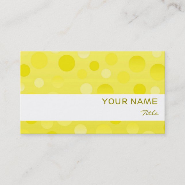 Plantilla de tarjeta de negocios Lemon Fizz franja (Anverso)